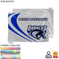 Personalized Sublimated Microfiber Skate and Sweat Towel, 12x18