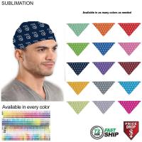 72 Hr Fast Ship - Team building Colored Triangle Bandanna, 32"x22"x22", Sublimated Edge to Edge