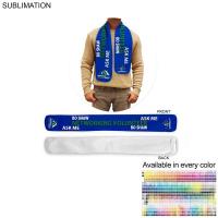 Colored Microfleece Scarf, 6x50, Ultra Soft and Smooth, Sublimated Edge to Edge 1 side