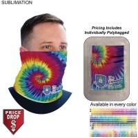 Individually Polybagged Sublimated BEST VALUE lightweight Seamless Neck Gaiter