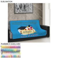 Graduation Blanket in Plush and cozy Mink Flannel Fleece, 50x60, Couch size, Sublimated