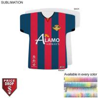 Soccer Jersey Shape Rally Towel, 17x18, Sublimated