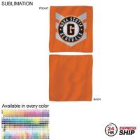 24Hr Express Ship - Colored Microfiber Dri-Lite Terry Skate, Cooling, Rally Towel, 10x10, Sublimated