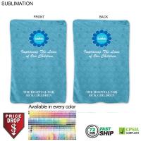 72 Hr Fast Ship - Ultra Soft and Smooth Microfleece Baby Blanket 30x40, Sublimated