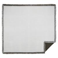 Tapestry Throw Blanket with Fringed Edges, 55"x62", Blank Only