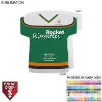 Ringette Jersey Shape Rally Towel, 17x18, Sublimated