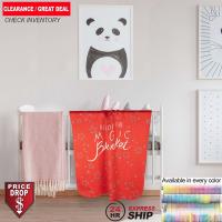 24 Hr Express Ship - Sherpa Faux Wool Lined Micro Mink Baby Blanket, 30x40, Sublimated