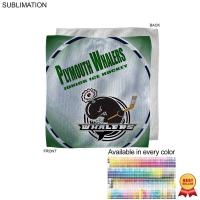 Full Bleed Sublimated Microfiber Rally Towel, 12x12
