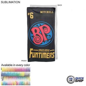 48 Hr Quick Ship - Team Towel in Microfiber Dri-Lite Terry, 30x60, Sublimated Shower Towel