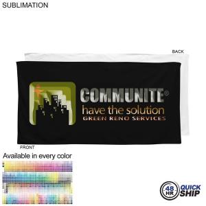48 Hr Quick Ship - Velour Colored Towel, 24x48, Sublimated