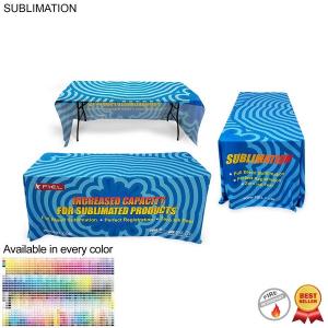 Sublimated Table Throw for 6' Table (Open Back)