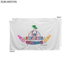 Velour Cotton Blend Beach Towel, 35x60, Sublimated