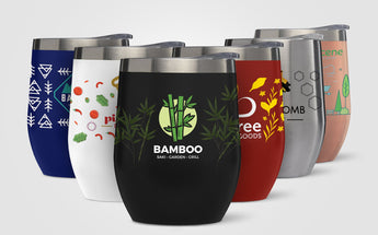 Escape - 11 oz. Double-Wall Stainless Wine Cup grouped