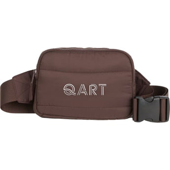 Front View of Brown Puffer Recycled Fanny Pack