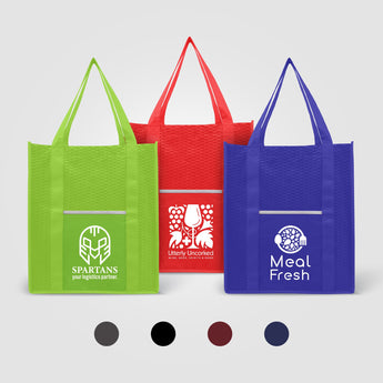 North Park Deluxe - Non-Woven Shopping Tote Bag grouped