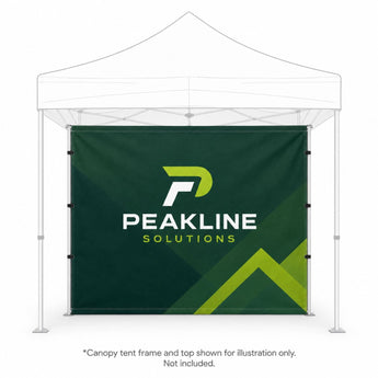 Full Back Wall for 10x10 Tent Kit, Sublimated, Single Sided Print grouped
