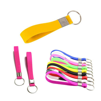Silicone Wristband Keychain grouped