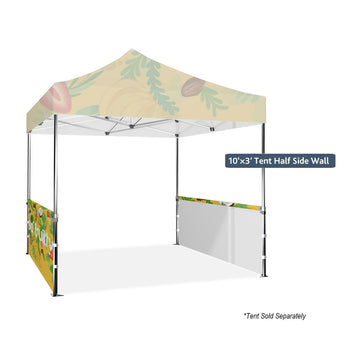 10' x 3' Half Tent Wall - Set of 2 plain grouped