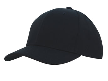 Black Premium American Twill College Cap