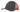 Black Red Breathable Poly Twill With Mesh Back