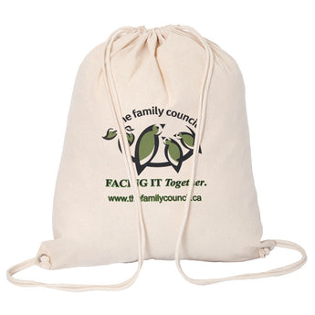 Natural Cotton Drawstring Bag