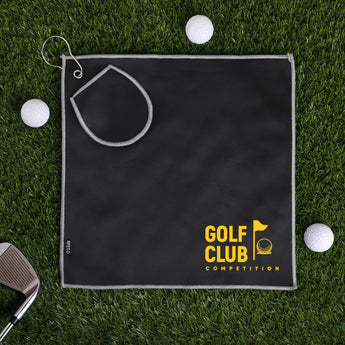 Fairway Recycled Golf Towel With Ball Cleaning Pouch grouped