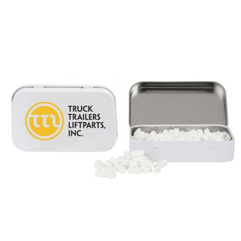 Silver Rectangular Tin with Truck Shaped Mints grouped