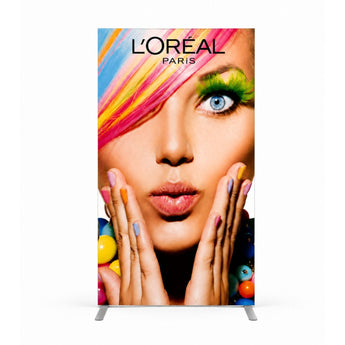 48Hr Quick Ship - Frontlit SEG Fabric Banner Stand and bag, 40" x 80", NO SETUP CHARGE grouped