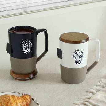 Valencia 16 Fl. Oz. Ceramic Mug With Lid grouped