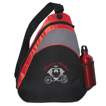 Black-Red Cobalt Sling Backpack