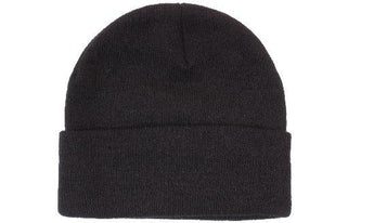 Black Acrylic Beanie with Thinsulate Lining