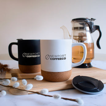 Evora 325ml (11 fl oz) Cork Base Ceramic Mug grouped