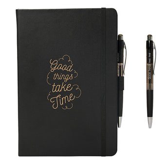 Black Carmelia Pu Hard Cover Journal