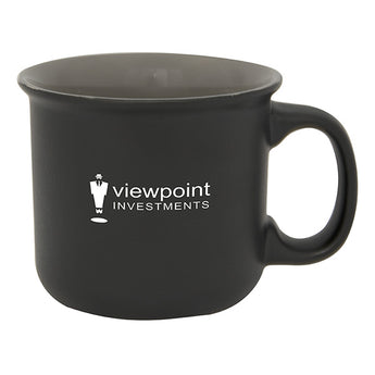 Black-Grey Parsumi Two-Tone 416 Ml. (14 Fl. Oz.) Stoneware Mug