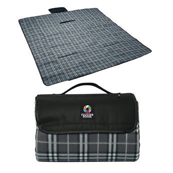 Black-White Gingham St. Moritz Picnic Blanket