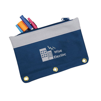 Navy with Grey Pencil Case
