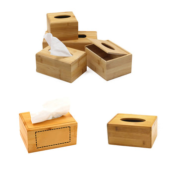 Bamboo Tissue Napkin Box grouped