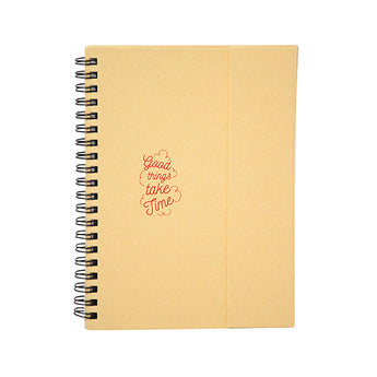 Natural Polar Star Spiral Journal With 175 Sticky Notes