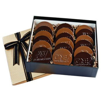 MultiColor Cookie Gift Box with 18 Round Cookies grouped