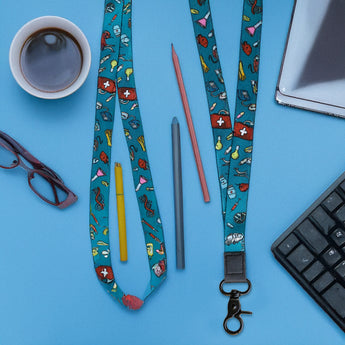 E-Z Import Polyester Lanyard grouped
