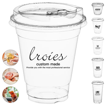 16OZ Clear Plastic Disposable Cup grouped
