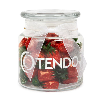 Clear 22oz. Glass Jar - Stock Wrapped Candies grouped