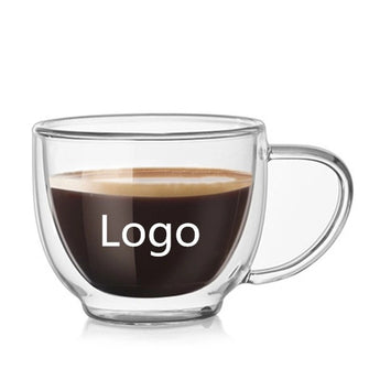 Double Wall Insulated Glass Mug with Handles grouped