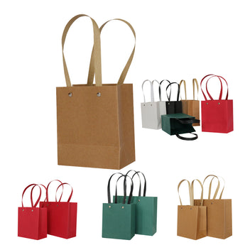 Mini Solid Color Cosmetic Paper Bags grouped