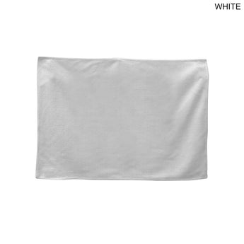 White Gym, Workout towel in Microfiber Dri-lite Terry Towel, 12x18, Sublimated Edge to Edge 2 sides