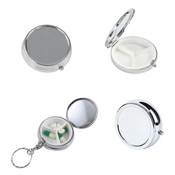 Silver Metal Pill Box grouped