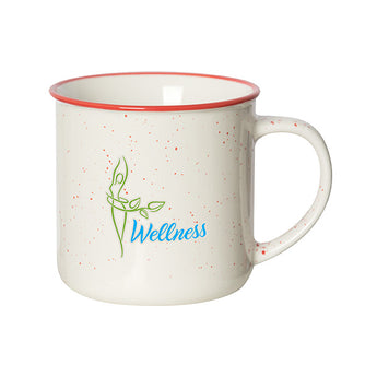 Red Beach House 325 Ml. (11 Fl. Oz.) Speckled Mug