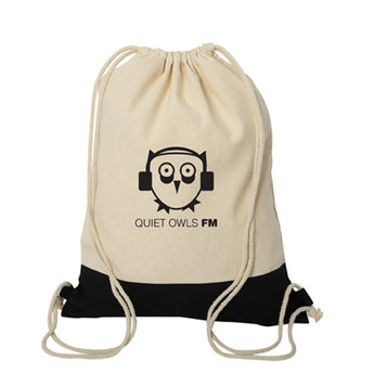 Black Westport Cotton Drawstring Cinch