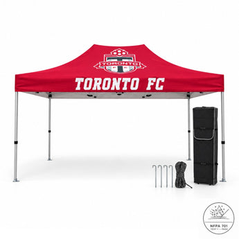 15' Premium Sublimated Tent Kit, Includes Premium 40mm Aluminum Frame, Canopy, Case, Grass Stake Kit grouped