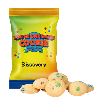 Clear Bite Size M&M's® Cookies- 4oz. grouped